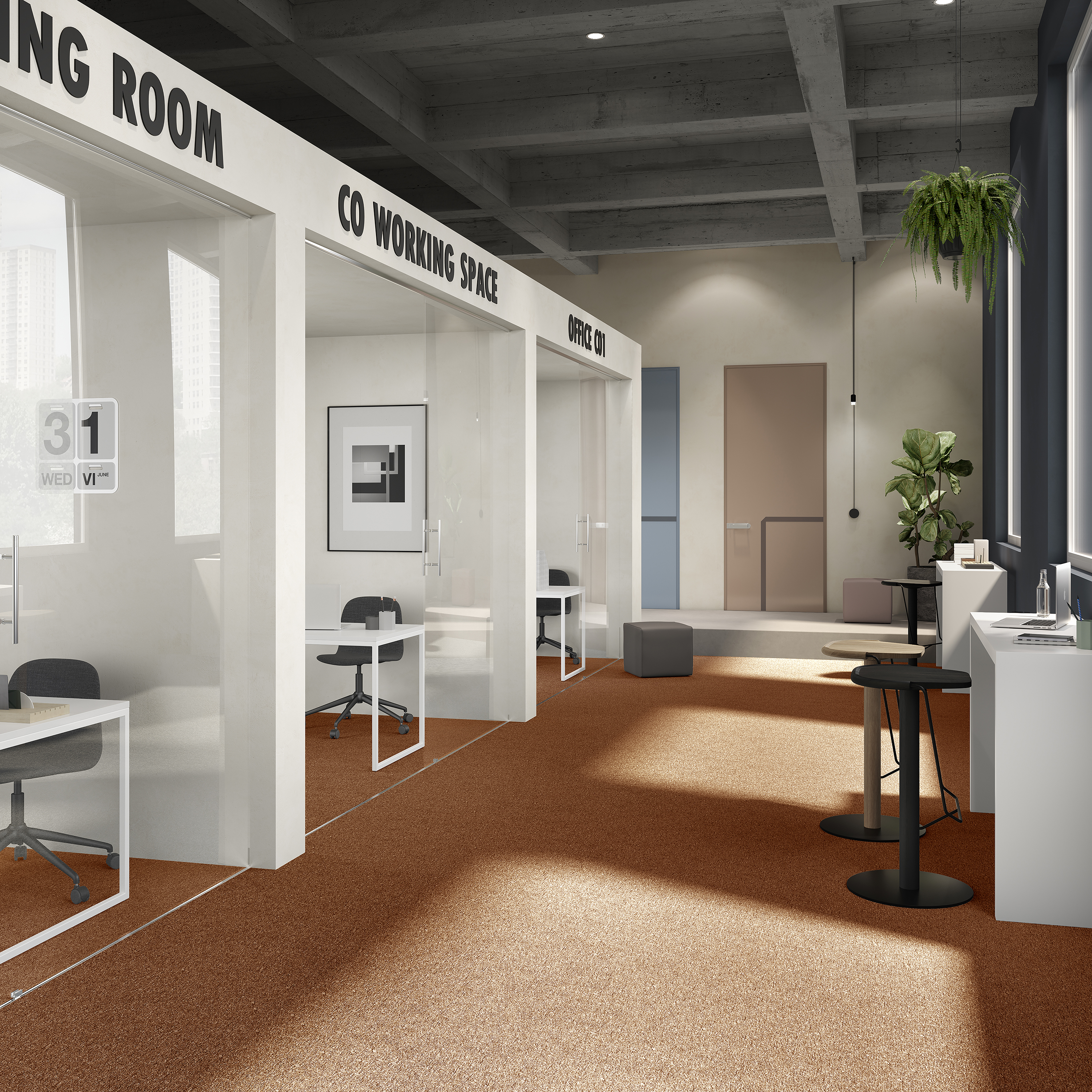 Ковровая плитка Medusa Tile 84 (500*500*5 мм) — купить в Новокузнецке