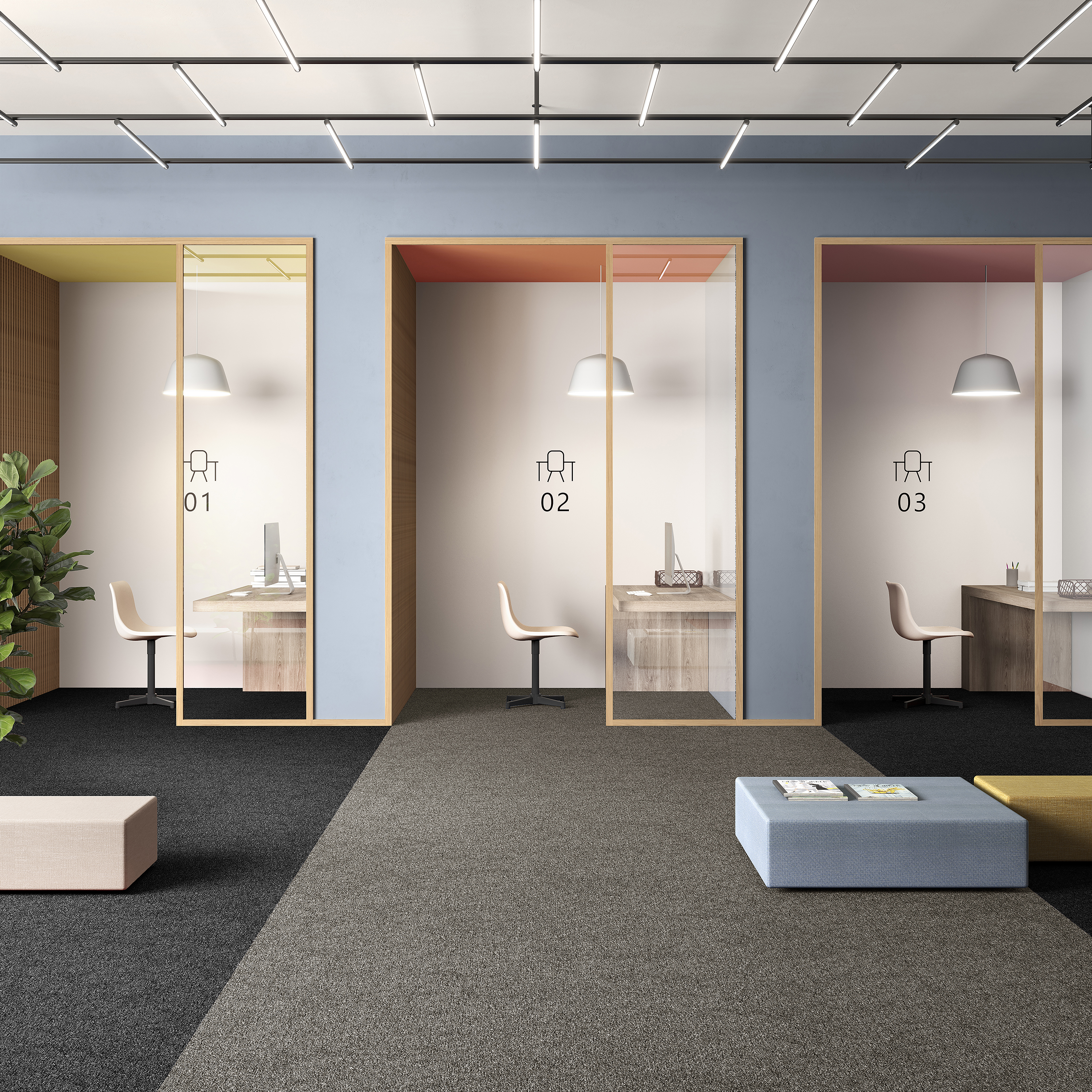 Ковровая плитка Medusa Tile 40 (500*500*5 мм) — купить в Новокузнецке