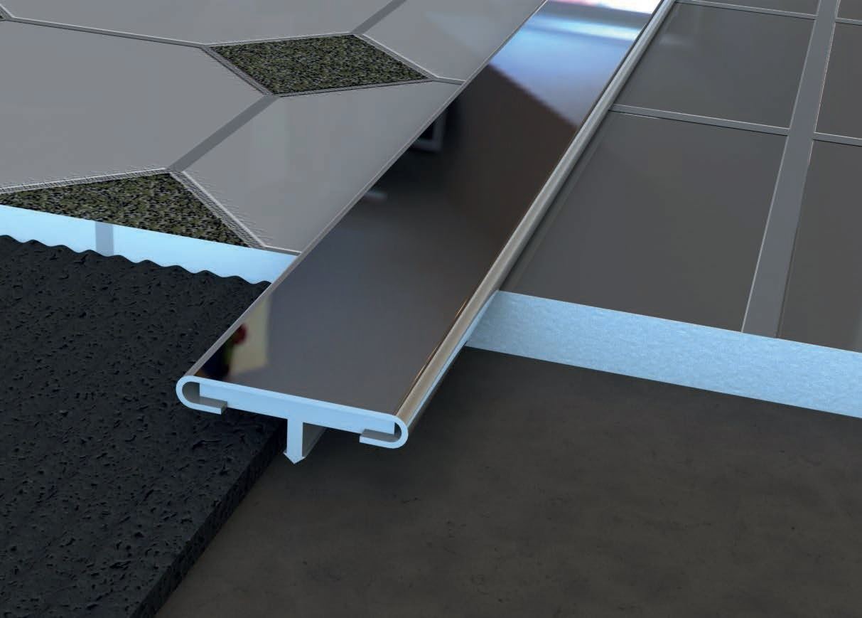 Профиль Т-образный с алюминиевой вставкой. TA 15 EP 250 глянцевый